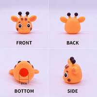 Embouts de stylo en PVC souple moulés en 3D personnalisés, avec logo de dessin animé, pour stylos d'étudiant, fournis par l'usine