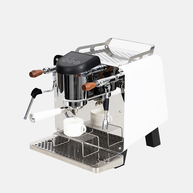 Commercial Italian Espresso Coffee Machine with Automatic Cappuccino Function 9 Bar Pressure Stainless Steel Boiler