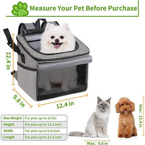 Bolsa de transporte para bicicleta de mascotas, asiento de bicicleta de viaje para cachorros, perros y gatos, accesorios para ciclismo y senderismo - Product Image 3