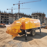 Nouvelle conception, bonnes performances, diesel, 5-10 m/h, bétonnière mobile autochargeante, mini-pompe à béton, moteur puissant