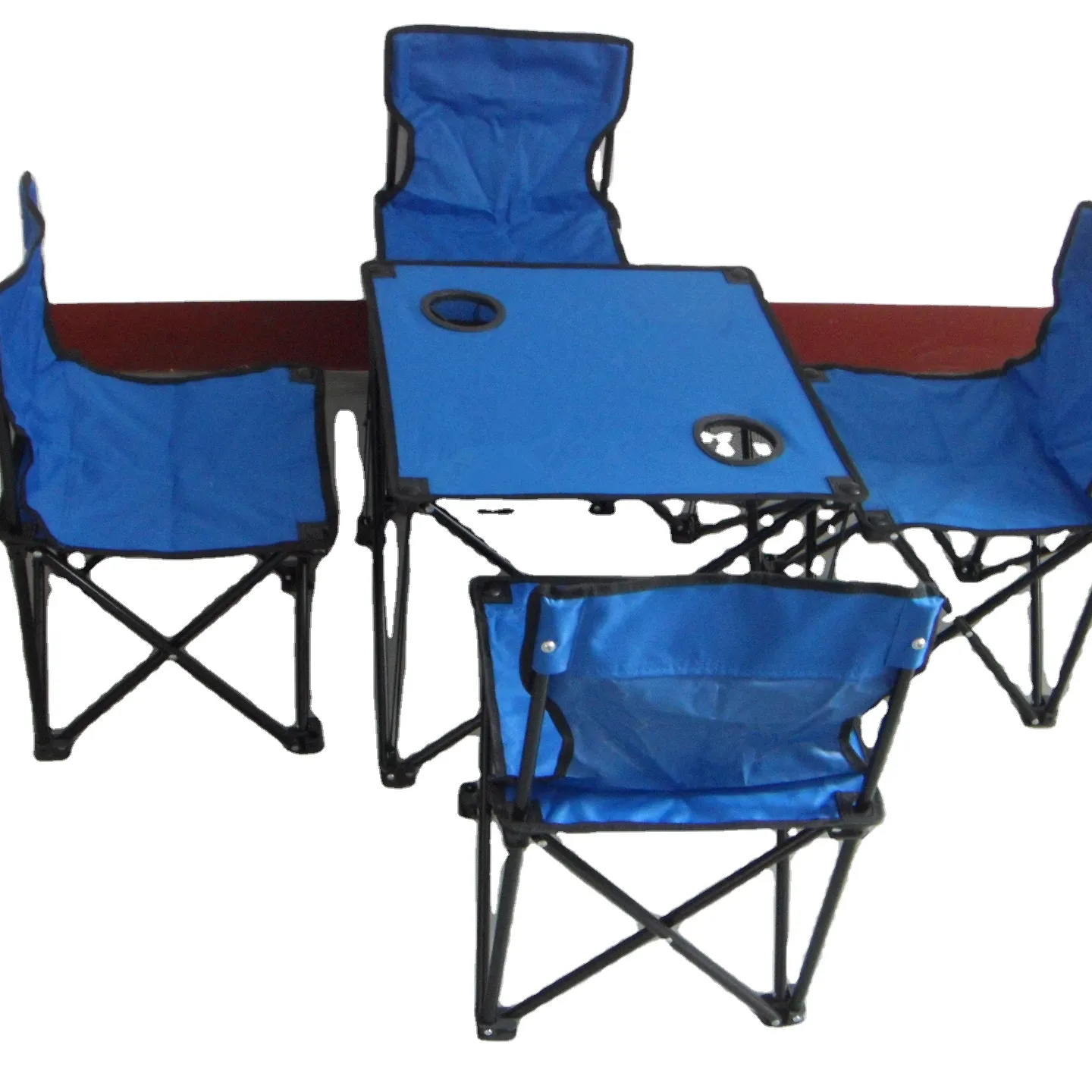 Outdoor Folding Portable Beach Chairs Can Be Printed Stereo Chair Camping Table Set Can Be Used for Leisure Free Sample Modern