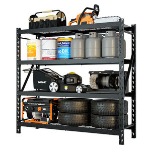 4 계층 헤비 듀티 스토리지 선반 유닛 산업용 선반 금속 창고 스태킹 스토리지 랙 시스템 - Product Image 1