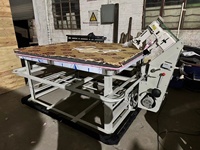Nouvelle machine à coudre automatique à point de chaînette pour l'ourlage et le bordage des matelas, avec moteur et construction métallique