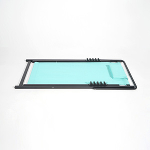 Piscine extérieure moderne, jardin, plage, oreiller pour adultes, chaises longues pliables en métal et aluminium, mobilier d'extérieur - Product Image 6