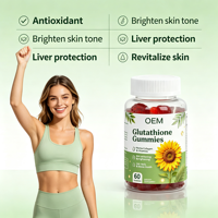 Bonbons gommeux de beauté au collagène 13-en-1 en forme d'ours avec L-Glutathion et Vitamine C pour adultes, complément alimentaire éclaircissant pour la peau, OEM