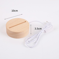 Photo personnalisée Illusion créative 3d Lampara d'anime Base de bureau en acrylique Lampe de Noël à led Lampe de décoration pour chambre d'enfant