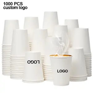 Gobelet-vaso de papel en cartón personalizado, línea de producción de vasos de papel de té de 7OZ, 9OZ, para bebidas calientes, precio de fábrica barato