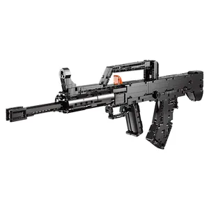 XINGBAO 24005 Battlefield Shooting Firewire Gun Set QBZ Rifle giocattoli fai da te giocattoli di plastica per bambini