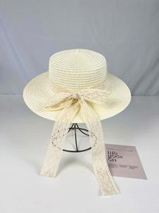Chapeau Bob en Paille Pliable Anti-UV avec Nœud en Velours Côtelé pour Femme, à Large Bord, Idéal pour l'Été et les Voyages - Product Image 2