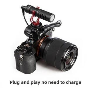 Microphone filaire de style pistolet à fixation supérieure pour appareils photo A7M3/A7M4/A7C2, avec suppression active du bruit pour l'enregistrement vidéo et la diffusion en direct - Product Image 4
