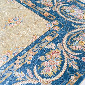 260x360cm Large <strong>Turkish</strong> Style Indian Silk Carpet <strong>UK</strong> Persian <strong>Rug</strong> Benefits Area <strong>Rugs</strong> - Product Image 5