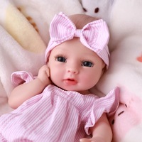Grossiste Bébés Reborn en Silicone Platine Corps Entier, Réalistes, Doux, 12" 30cm, Jouets Modèles pour Filles, 100% Silicone