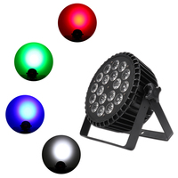 Projecteur PAR DJ 180W, Lumières de Scène à Faisceau LED, Lumières Disco LED, Contrôle DMX512 Maître-Esclave, Projecteur PAR Plat LED RGBW 3-en-1, Éclairage de Scène LED