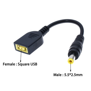 DC carré USB prise femelle à 7.9*5.5mm 5.5*2.5 4.0*1.7mm mâle adaptateur secteur convertisseur connecteur câble cordon pour <span class=keywords><strong>Lenovo</strong></span> Thinkpad - Product Image 4
