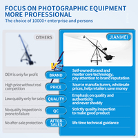 Jianmei 4-10m Jimmy Jib Grue de caméra télescopique Secced Sc-traveler Jib Portal Jib Crane pour caméra vidéo