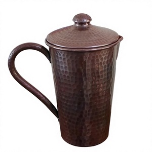 Premium Copper Water Jug with Lid – Handmade Hammered Copper Pitcher for Drinking Water - Product Image 6