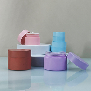 Wholesale Pink <b>Glass</b> <b>Jars</b> Skincare Cosmetics Packaging Set Cream Containers <b>Glass</b> <b>Jar</b> For Body Butter - Product Image 3