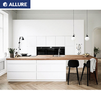 Allure Guangdong L Form Lagerung Smart Grey Coloured Pictures Küchen schränke mit Esstisch