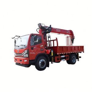 Dongfeng D7 4*2 Truck Mounted Crane with 7 Ton 5-section Straight Boom Crane, Heavy Lifting for Oversized <b>Cargo</b> Transportation - Product Image 1