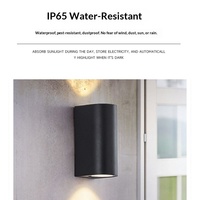 Lámpara de Pared Exterior LED Europea, Impermeable, de Doble Cabezal, Minimalista, con Carcasa de Aluminio, Resistente a la Lluvia, Fabricantes de Zhongshan, Venta al por Mayor