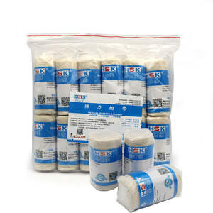 ผ้าพันแผลยืดหยุ่นหัวซิกคัง 7.5x450ซม. 10x450ซม. สีเบจ ผ้าพันแผลทางการแพทย์สำหรับปิดแผล ผ้าพันแผลกีฬาแบบม้วน - Product Image 3