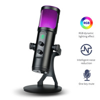 Großhandel USB-Kondensator mikrofon Profession elles Podcasting Mic Studio Aufnahme mikrofon RGB-Gaming-Mikrofon mit