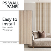 Panneau mural en PS de haute qualité, écologique, imperméable, résistant à l'humidité, 9 mm d'épaisseur, design moderne, décoration murale intérieure de luxe pour la maison