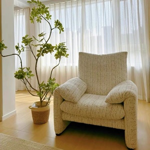 <span class=keywords><strong>Divano</strong></span> Pieghevole Malaren in Stile Retrò per Soggiorno, Poltrona Imbottita in Tessuto a Un Posto - Product Image 2