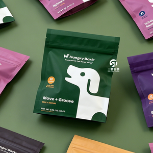 Nouvelles pochettes personnalisées imprimées pour aliments pour animaux de compagnie, impression numérique, sacs en aluminium pour nourriture pour chiens et chats, pochettes verticales. - Product Image 5
