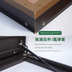 거북이 유압 막대와 프리미엄 야외 방수 부식 방지 물고기 수영장 갑판 알루미늄 합금 커버 플레이트 - Product Image 4