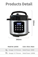 Multicuiseur multifonction à prix direct 5L 6L Digital Touch Control Smart Multifunctional Electric Pressure Cooker