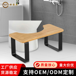 Factory wholesale <b>bamboo</b> and wood massage toilet <b>stools</b> and footrests, suitable for adults and children, available in stock. - Product Image 2