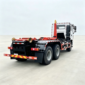 Brand New SHACMAN 6x4 Arm Roll Garbage Truck Hydraulic Hook Lifter Truck with Multiple Removable Waste <b>Bins</b> for Bulk Waste Trans - Product Image 6