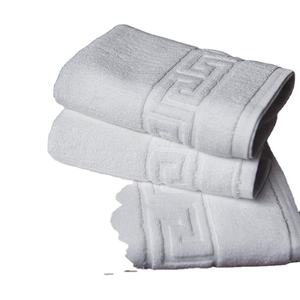 Hôtel cinq étoiles design jacquard épais 32S lavable 100% coton serviette blanche pour hôtel pour maison en vente en ligne - Product Image 1