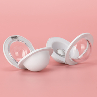 Rond vide personnalisé en plastique magnétique emballage compact de poudre pressée de conteneur pour cosmétiques Blush Case forme unique