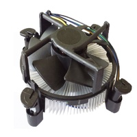 Radiateur de processeur en aluminium et cuivre noir, dissipateur thermique, ventilateur de refroidissement pour processeur Intel I5 Lga115X 1150 1151 1155 1156 1200