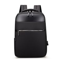 Sac à dos pour ordinateur portable de 15,6 pouces, en tissu Oxford imperméable, avec logo personnalisé, MOQ 1, en stock, pour les voyages d'affaires