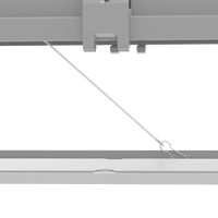 Luminaire linéaire LED étanche 2FT pour entrepôt, résistant aux vapeurs, à montage en surface, type Batten, idéal pour tunnels et situations d'urgence