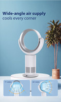 Ventilateur sur pied TP-05 Plus KC CE 10 vitesses 45W, plus grand flux d'air, portable, silencieux, BLDC sans pales, électrique pur, oscillant, télécommandé