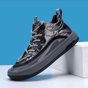 Men's Shoes Autumn and Winter Men's Shoes Sports New Down Cotton Warm Snow <b>Boots</b> Plus Down Padded Down Cloth Shoes - Product Image 3
