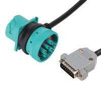 Cable adaptador personalizado DB15 macho J1939 con conector SAE hembra, herramientas de diagnóstico, lector de código