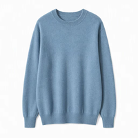 Nouveau pull décontracté en cachemire 100% de Mongolie intérieure pour homme, tricoté, respirant, avec logo frontal, pour l'automne
