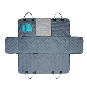 Funda de asiento para mascotas con ventana de malla, hamaca impermeable antideslizante para asiento trasero para perros, Protector de mascotas para asiento trasero de coche con bolsillos - Product Image 5