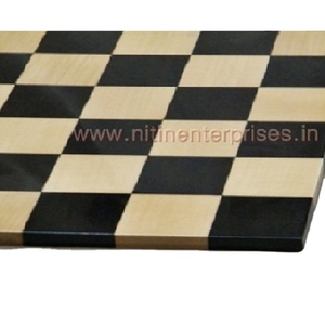 Border Less Chess Board Ebony Boxwood Double Sided Play <b>Wooden</b> Chess Board <b>Game</b> Large Size Custom Print - Product Image 2