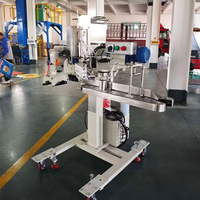 Distributeur automatique d'étiquettes de sacs de farine d'alimentation Machine d'étiquetage à coudre pour sac de 25kg 50kg