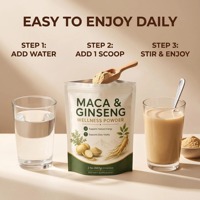 Bubuk Maca dengan Ginseng & Ekstrak Akar Maca Suplemen Herbal untuk Energi Alami, Vitalitas & Dukungan Kesehatan Harian