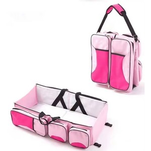Muestra gratuita de cuna portátil multifuncional para bebés recién nacidos, extraíble y lavable, para viajes al aire libre, con bolsa grande para pañales y cama. - Product Image 3