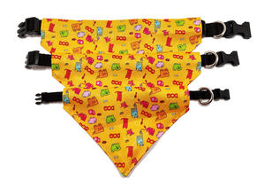 وشاح بقياس قابل للضبط وعكس اتجاه الجسم ، متوفر بأشكال مثلث قابل للغسل ، باندانا مخصصة للكلاب الأليفة فارغة ، مريلة باندانا - Product Image 6