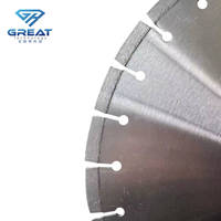 Lames de scie diamantées industrielles OEM GREAT pour granit, 14-24 pouces, avec trou intérieur de 50 mm et fente de clé