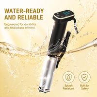 Machines sous vide 1100W avec Wi-Fi, haute performance, taille moyenne, Lelan, manuel, avec pot en verre et fonction de scellage lent
